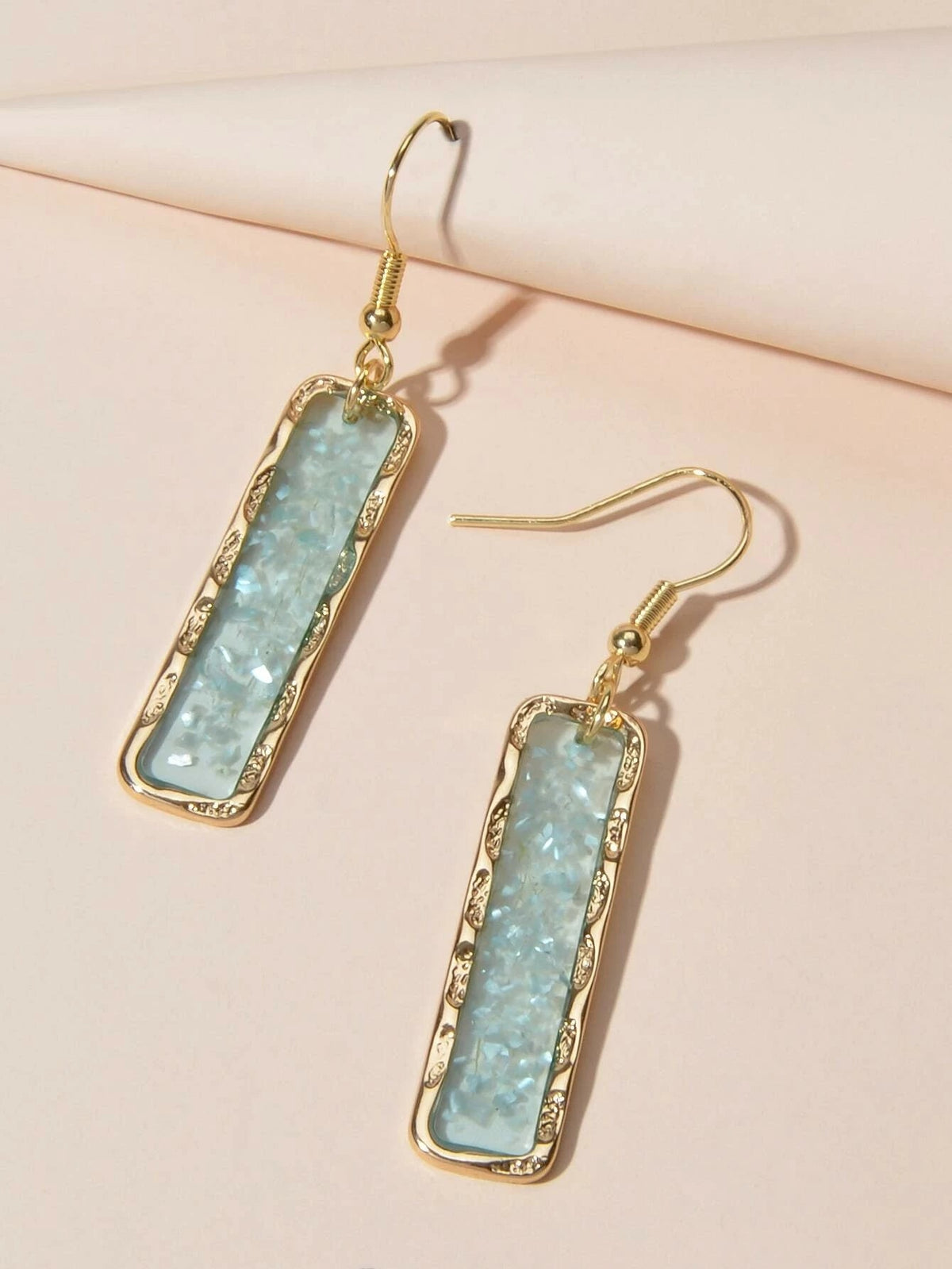 Fashion Jewellery Pink Acrylic Square Drop Earrings Wholesale Price Accessories-1