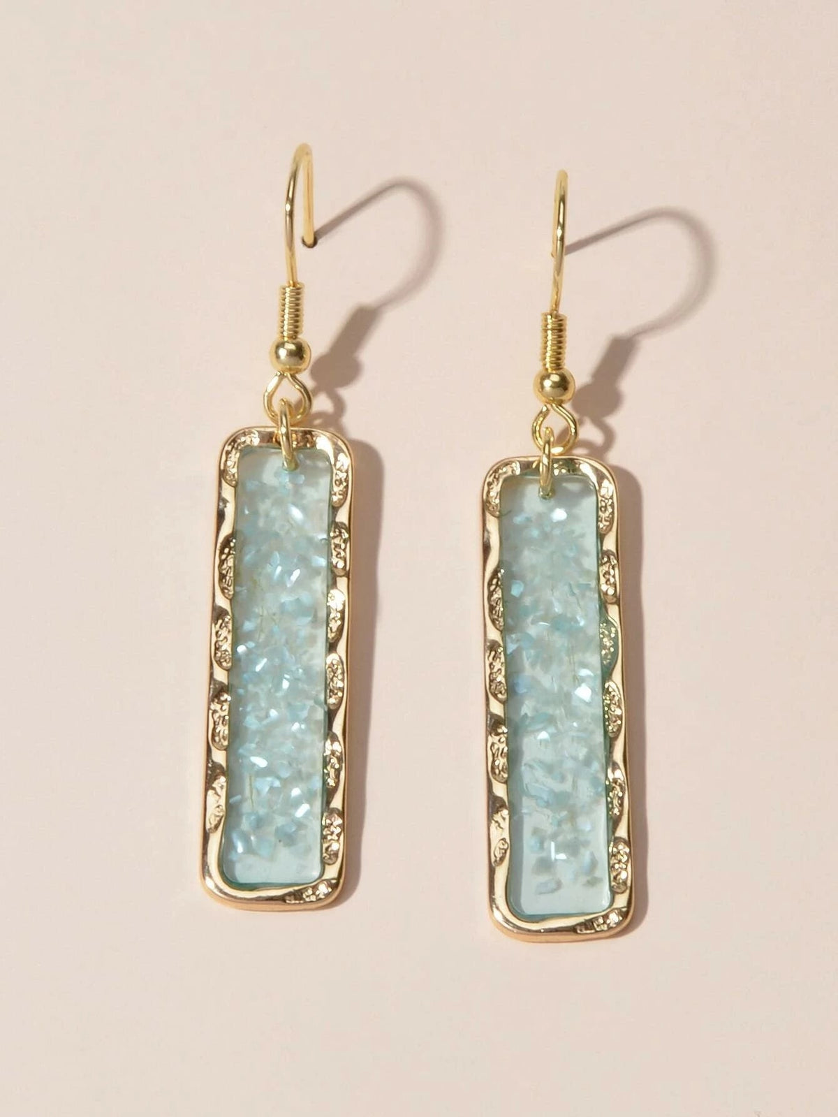 Fashion Jewellery Pink Acrylic Square Drop Earrings Wholesale Price Accessories-2