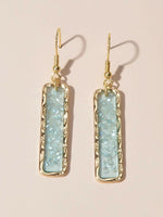 Fashion Jewellery Pink Acrylic Square Drop Earrings Wholesale Price Accessories-2