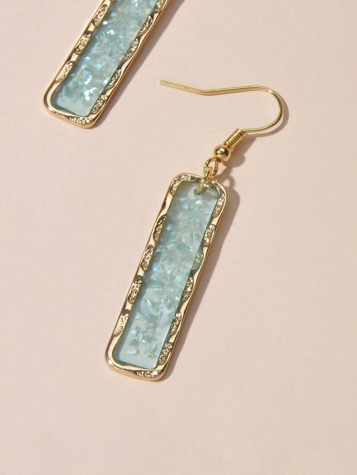 Fashion Jewellery Pink Acrylic Square Drop Earrings Wholesale Price Accessories-4