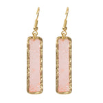 Fashion Jewellery Pink Acrylic Square Drop Earrings Wholesale Price Accessories-6