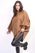 Oversized High Neck Shirt-8