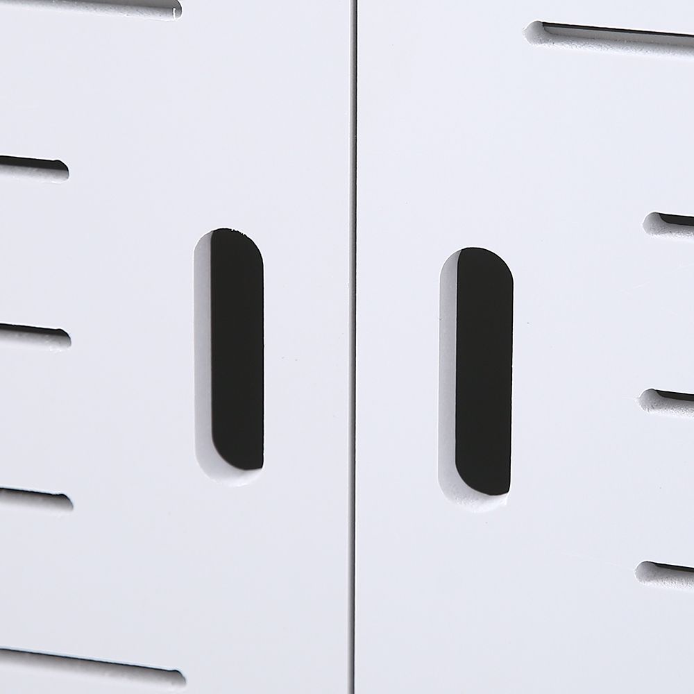 Double Door Double Compartment 80 High Storage Cabinet Pvc (50x30x80)cm