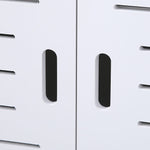 Double Door Double Compartment 80 High Storage Cabinet Pvc (50x30x80)cm