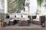 Modular Garden Corner Rattan Sofa Set